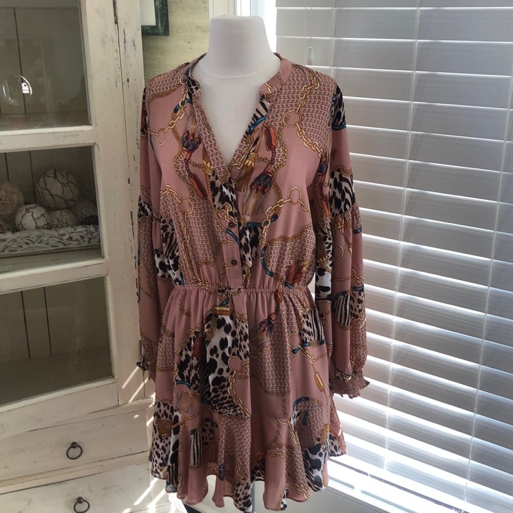 Flouncy mauve Mini dress by Fate
